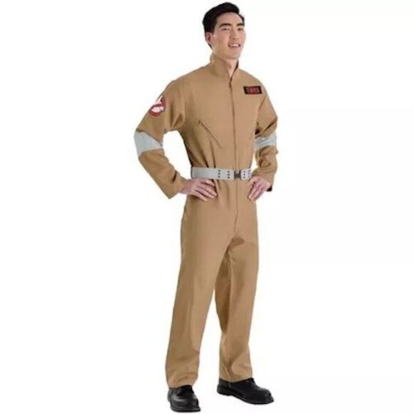 Ghostbusters Adult 2XL Halloween Costume Jumpsuit With Belt & Patches - Picture 2 of 6